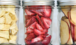 Freeze dried food stored in an airtight container with an oxygen absorber can preserve up to 25 years. Freeze drying does not shrink or toughen food, maintains 97% of the nutritional value of the food