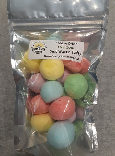 Salt Water Taffy - TNT Tart 'N Tangy Sour Freeze Dried Candy – House ...